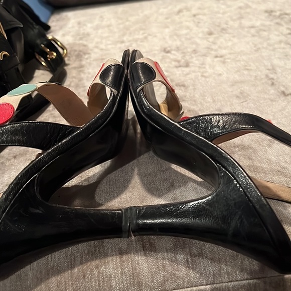 🎈🎈Adorable! Marc Jacobs size 5 sling back sandals polka dots - unique 🎈🎈 - Picture 7 of 9